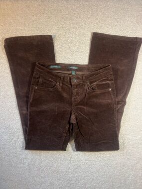 Women’s Size 2 Wild Fable Brown Corduroy Low Rise Flared Jeans